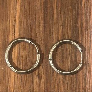 Classic Silver Hoop Earrings